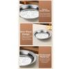 Large Hole Kitchen Steam Tray Round Pot Steam Insert Stainless Steel Steamer Basket  Kitchenware