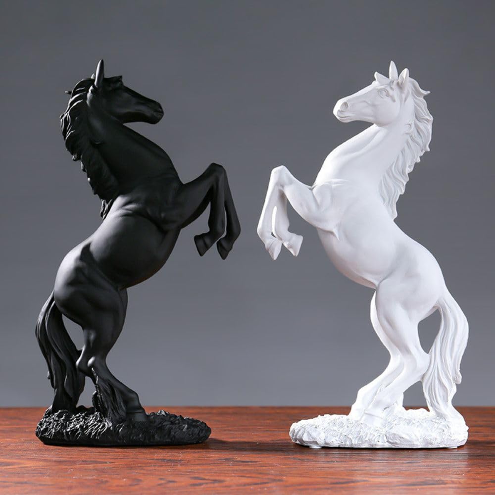 MAXYA Leaping Horse Feng Shui Ornament, Interior Decor, Good Fortune, Entrance, Wealth, and Financial Luck Symbol, Horse, Zodiac Sign, Horse Racing, H