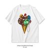 Ice Cream Workout Tshirt Woman Man Casual Cotton Printed T Shirts Oneck Breathable Adult Shortsleev