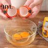 Egg Shell Opener 2Pcs Eggshell Tool Cracker Stainless Steel Peeler Portable Compact Cracking Handheld Separator for Eggs Cooking Baking Lightweight
