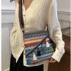 Ethnic-style Crossbody Bag Fashionable Light Luxury Large-capacity Tassel Single-shoulder Bag Women's Small Square Bag