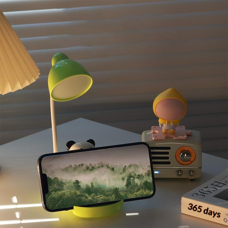 Cartoon Rechargeable Desk Lamp, Study Led Panda Desk Lamp, Creative Dormitory Student Desk Lamp, Night Light