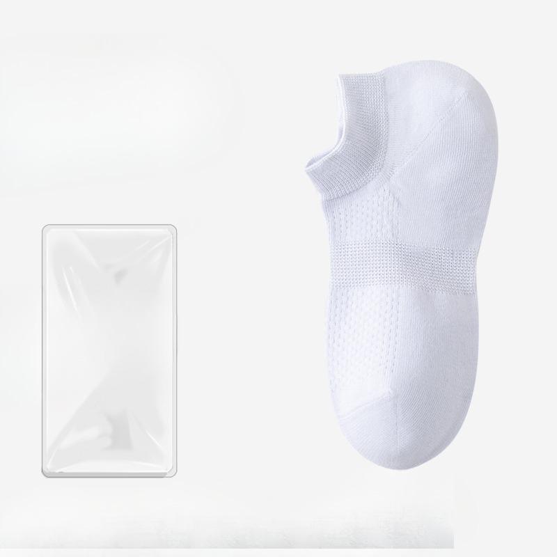 Female Summer Pure Cotton Non-slip Mesh Can Not Fall with Breathable Shallow Mouth Invisible Short Cotton Socks
