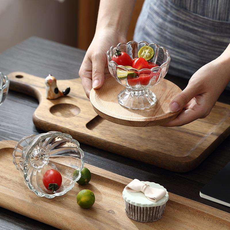 European Style High-Value Glass Dessert Cup for Ice Cream, Yogurt, Fruit Salad, Milkshake & Cold Drinks