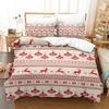 Christmas New Pattern Digital Printing Three-Piece Set 3D Three-Dimensional Polished Chemical Fiber Quilt Cover Pillowcase To Picture
