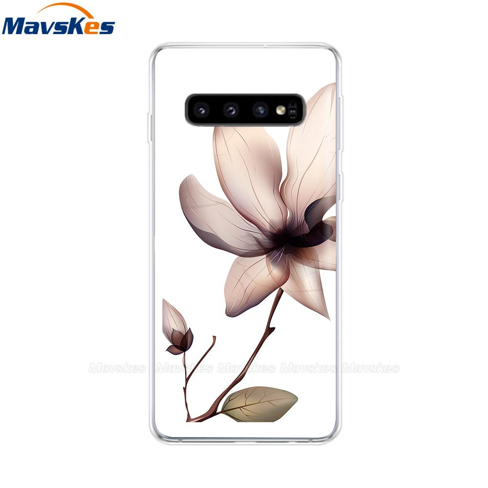 La più recente custodia stampata in TPU per Samsung Galaxy S10 S10 + Coperture del telefono per Samsung S10 Plus S10e Custodie Cover posteriore Paraurti Fundas Coque