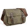 Mukawa Pánská vodoodpudivá plátěná crossbody taška messenger - Retro sportovní taška přes rameno