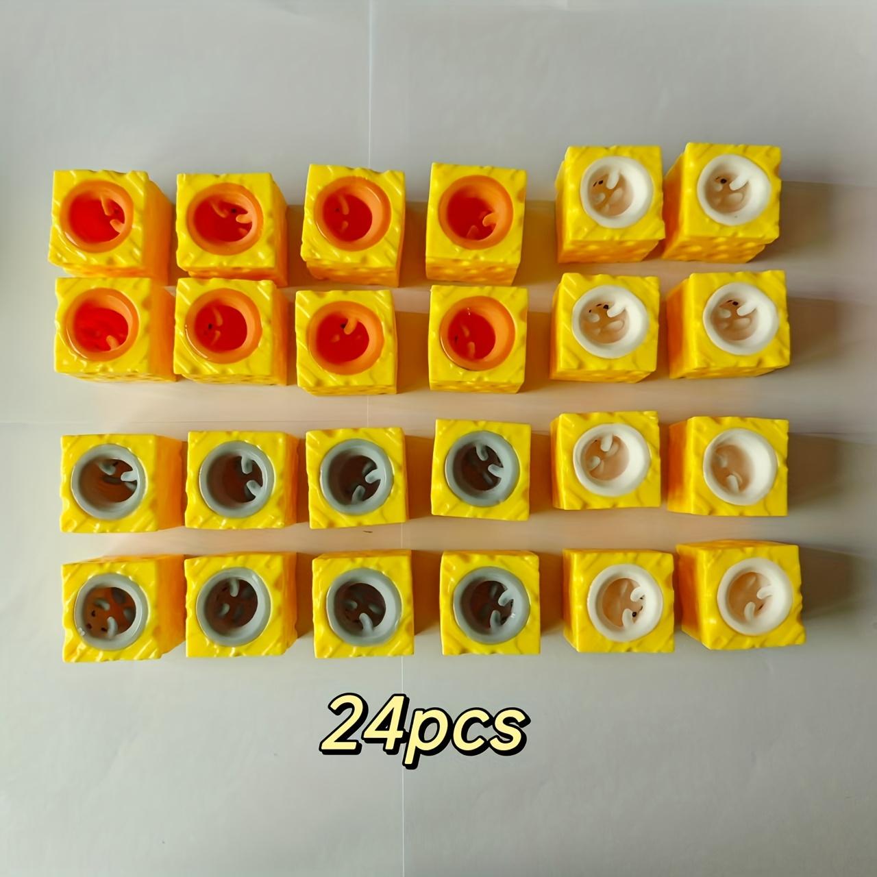 

1 Коробка Милых Игрушек-Чашек-Сквиши в Виде Мышек с Сыром, Разноцветные, Игровые, Сенсорные, Снимающие Стресс для Подростков и Взрослых, Идеальный Подарок на Рождество, Хэллоуин, Вечеринку, 1box（24pcs）