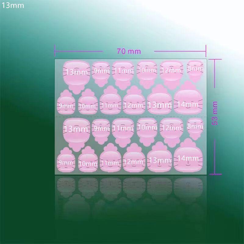 

Kids Wear Nail Special Jelly Glue Safety Children Nail Stickers Nail Shaped Piece Strong Brown Packing Paper Double-Sided Detachable Kids special jelly gel pink 12 288 grains