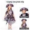 Halloween Pirate Stage Costume Cosplay Trick or Treat Set Unisex Swashbuckling Adventure Outfit Complete Role Play Prop Dress Up