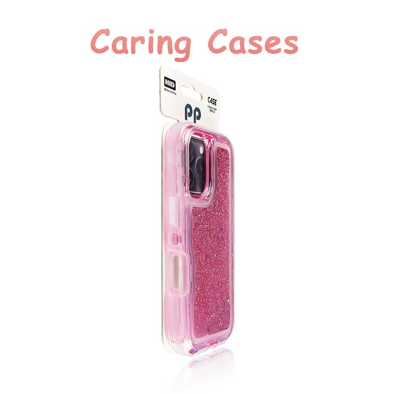For iPhone 17 Pro Max Case Blue Liquid Glitter 3-in-1 Thick Shockproof Luxury Compatible with iPhone 16 15 14 13 12 11 iPhone 16 Plus розовый