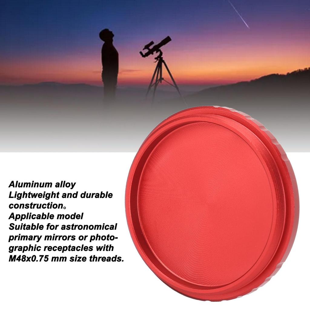 Telescope Dust Aluminum Alloy Screw Lens M48 X Suitable for Telescope Primary and Cap, Cover, 0.75mm, Eyepieces, Mirrors, Cameras.