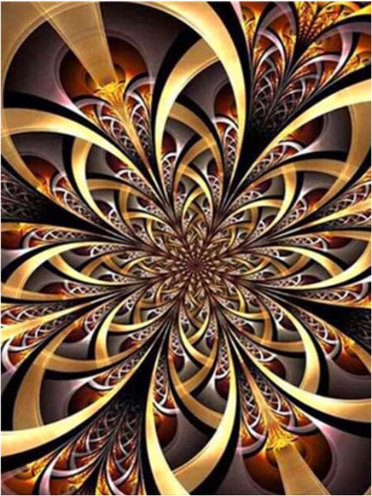 

5D новая алмазная картина золотые листья полная вышивка крестиком набор алмазная мозаика растительный пейзаж декор для домашнего искусства Full Round 20x30CM