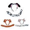 Kids Halloween Dog Costume Set Animal Cosplay Costumes Dog Ears Headband Bowtie Tail and Nose for Kid Girl Halloween