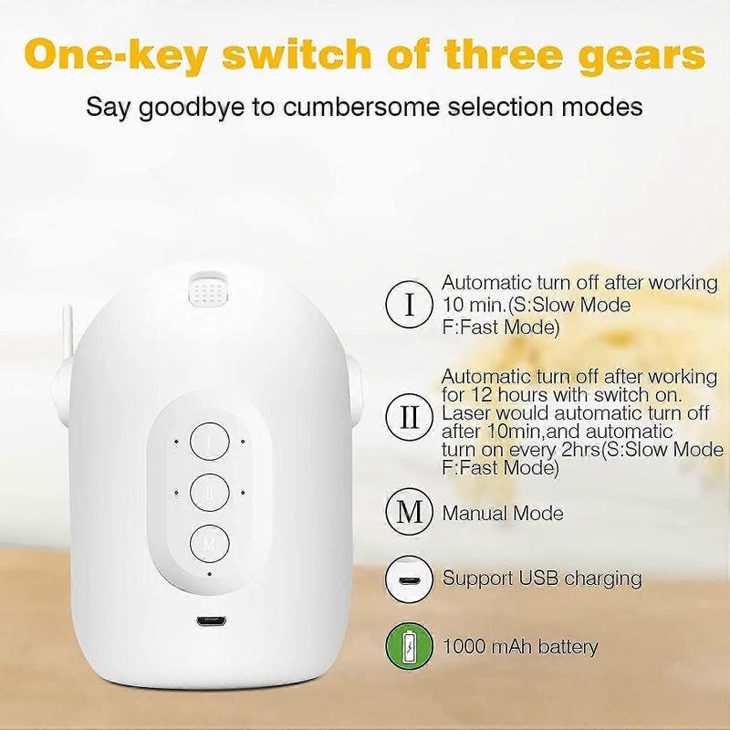 Automatic Interactive Cat Toys With 3 Modes&usb Charging, Fast/slow Mode