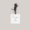 A Couple In Love Embrace The Bedroom Living Room Entrance Switch and Stick Home Beautification and Decoration Wall Stickers