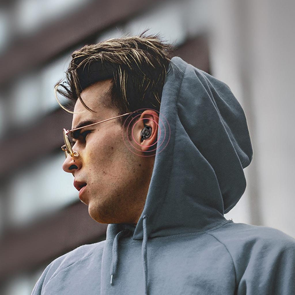 Bluetooth5.0 Earbuds Digital Display Screen Noise Reduction Stereo HiFi Wireless Earbuds with Speaker for Sports