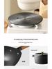 Removable Enamel Heat Conduction Plate: Prevents Pot Bottom Burn on Coal Gas Stoves and Offers Defrosting and Insulation.