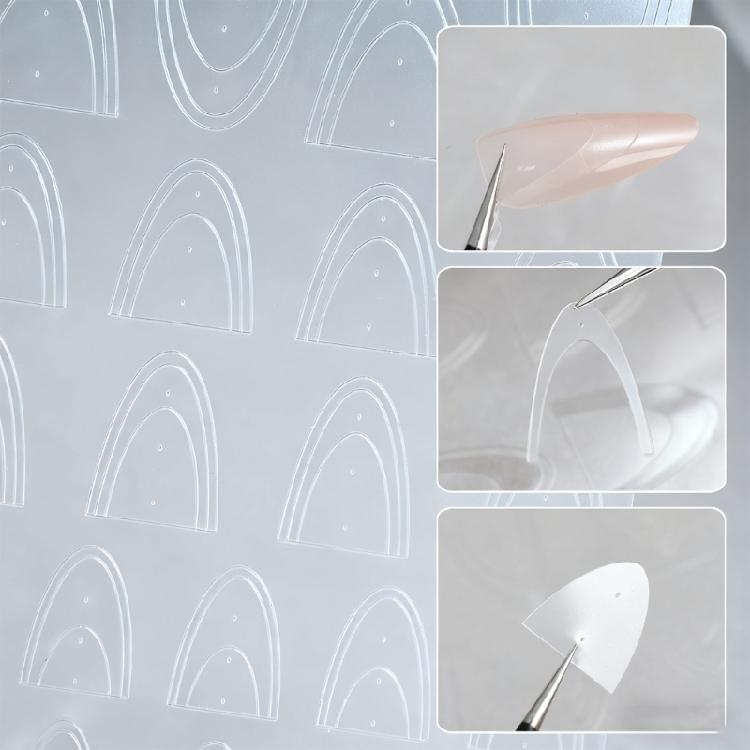 Innovative Nail Stickers Nail Stencils Decals For Personalizing Looks Quick Setups Vibranted Colors Safe For Daily Use