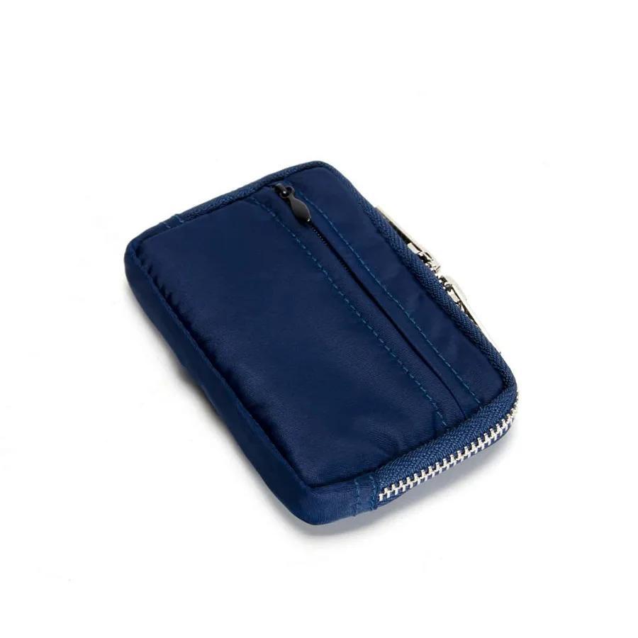 Men Wallet Earbuds Storage Bag Credit Card Holder Case for Boys Girls Journey Bank Card Organizer Zipper Coin Purse
