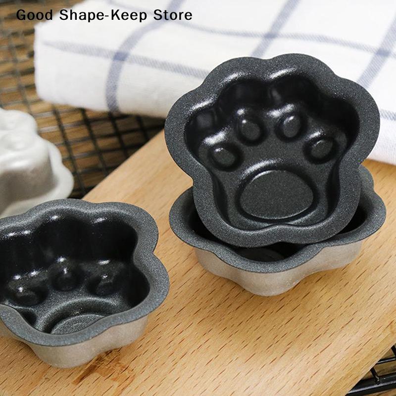 1/5pz Stampo Mini Torta in Alluminio Antiaderente, Stampo Torta Zampa di Gatto, Stampini Dolci Zampa di Cane, Strumenti per la Cottura, Accessori per la Cucina di Casa