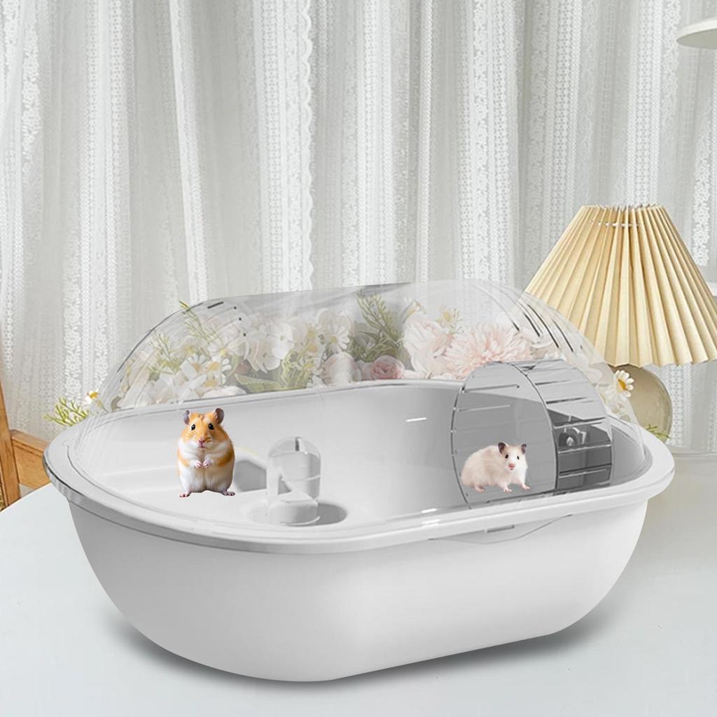 Dwarf Hamster Cage Hideaway Climbing Ramp Breathable Exercise Playing for Small Bunny Sugar Glider Gerbils Mice Pet Supplies