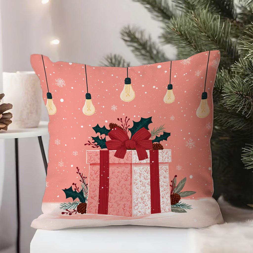Christmas-Patterned Pillowcases for HomeSuitable for sofa car bedroom decorative cushion cover pillow cover
