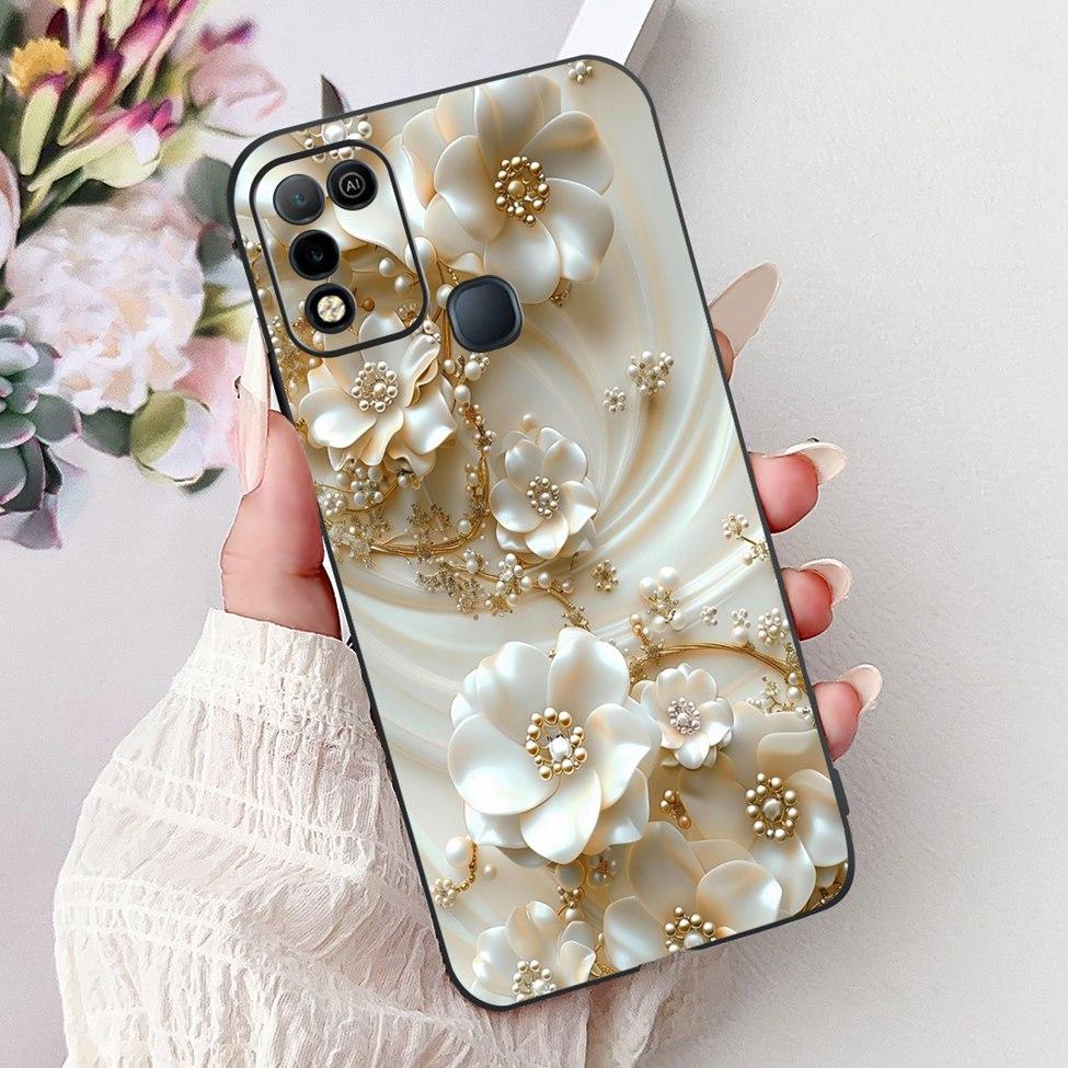 For Infinix Hot 10 X682C 10s X689B 10play X688C Back Cover For Infinix Hot 10 Play Case Shockproof Fashion Cute Cartoon Silicone