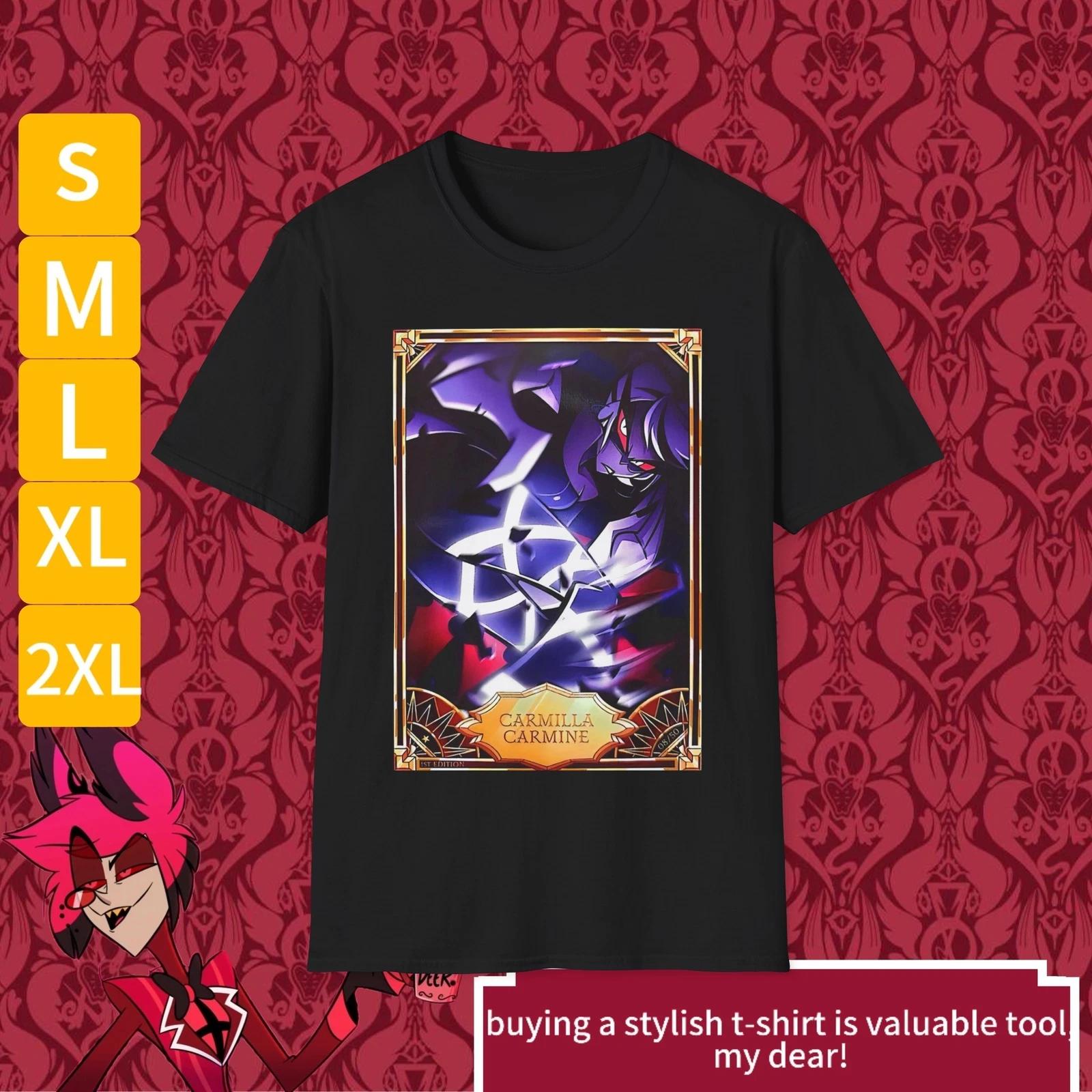 Hazbin Hotel Carmilla Carmine Overlord Demon Unisex Softstyle T-Shirt M