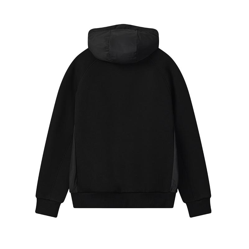 FILA Milano Series Classic Fashion Casual Relaxed Comfortable Versatile Knit Hooded Jacket Men jackets F11M545501FBK