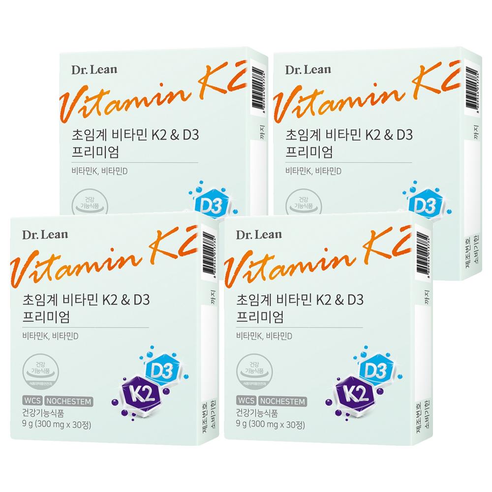 Dr. Lin Supercritical Vitamin K2 & D3 Premium 30 Tablets (4 pcs)