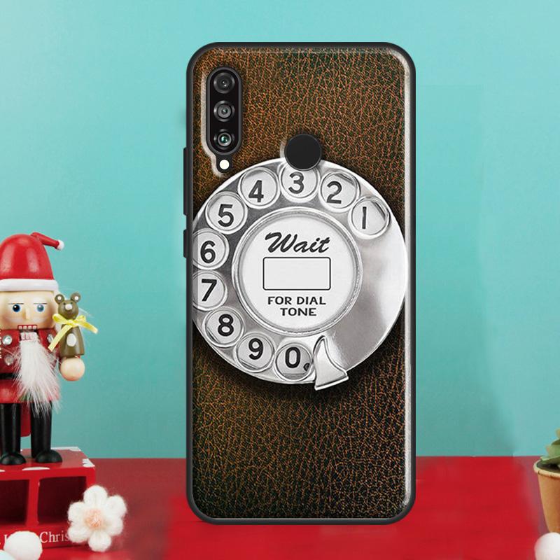 Retro Blue Payphone Vintage For Huawei Nova Y70 Y90 Y60 Y72 Y73 Y61 Y91 9 10 SE 12i 12s 11i 8i P30 P40 Lite P60 Pro Case