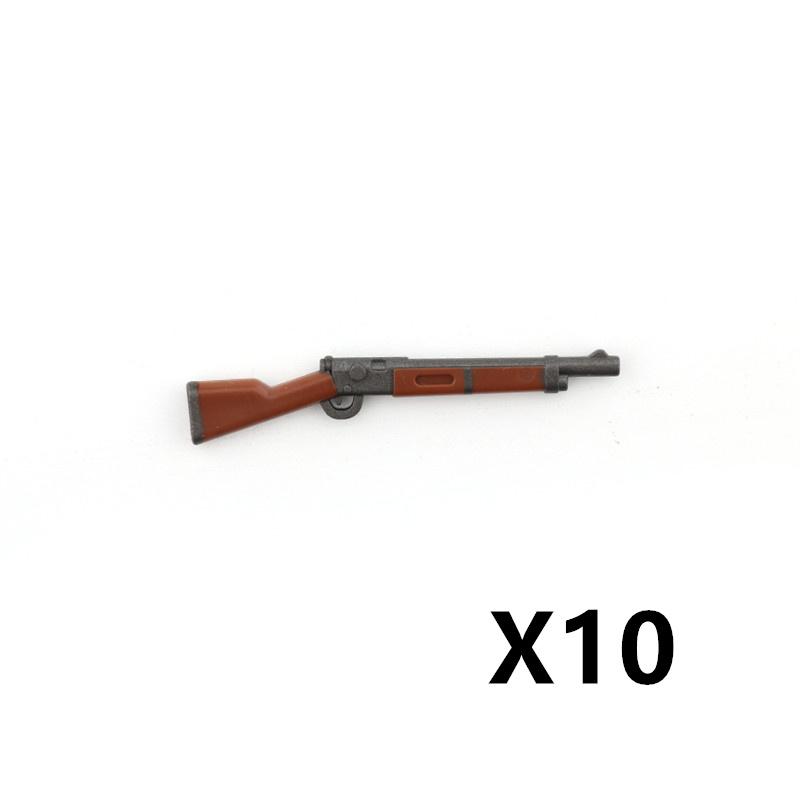 5/10 WW2 Soldier Weapons Building Block Two-color Printing Machine Rifle Submachine Sniper Guns Military Accessories Block Bricks C238