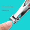 Stainless Steel Foldable Large Opening Nail Clippers for Home Use with Magnetic Nail Art Feature