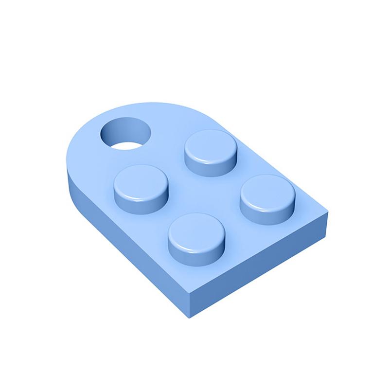 50PCS 3176 Plate Modified 2 x 3 with Hole Bricks Toys For Technical MOC Buildings Blocks Compatible High-Tech Gift