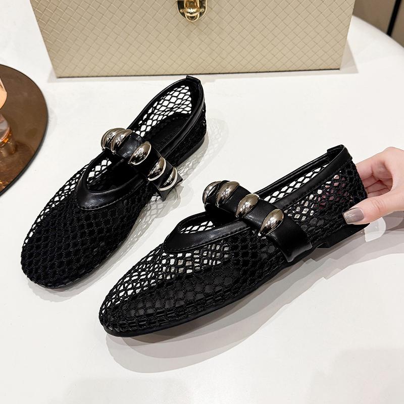 

Shoes Ballerinas Woman Modis Female Footwear Round Toe Casual Sneaker Ballet New Cute Dress Summer Big Size Flat Rubber La 43