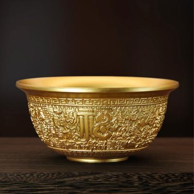 Brass Collectible Figurine Prayer Bowl Momofuku Jar Brass Handicrafts Corset Fortune Momofuku Cup Copper Jar Decoration