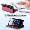 Magnetic Flip Leather Wallet Case for iPhone 17 Pro MAX 16 Plus 15 14 16E AIR with RFID Blocking Feature
