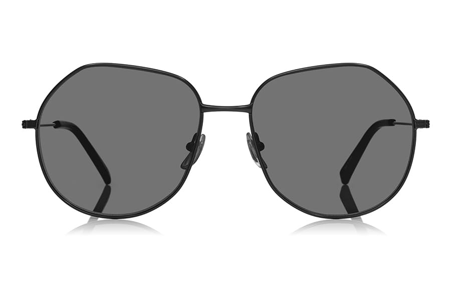 

Sunglasses Large UV Protection Metal Frame Polygon Black Driving Fashion Sunglasses [OWNDAYS] EUSUN115B-2A-C1 чорний