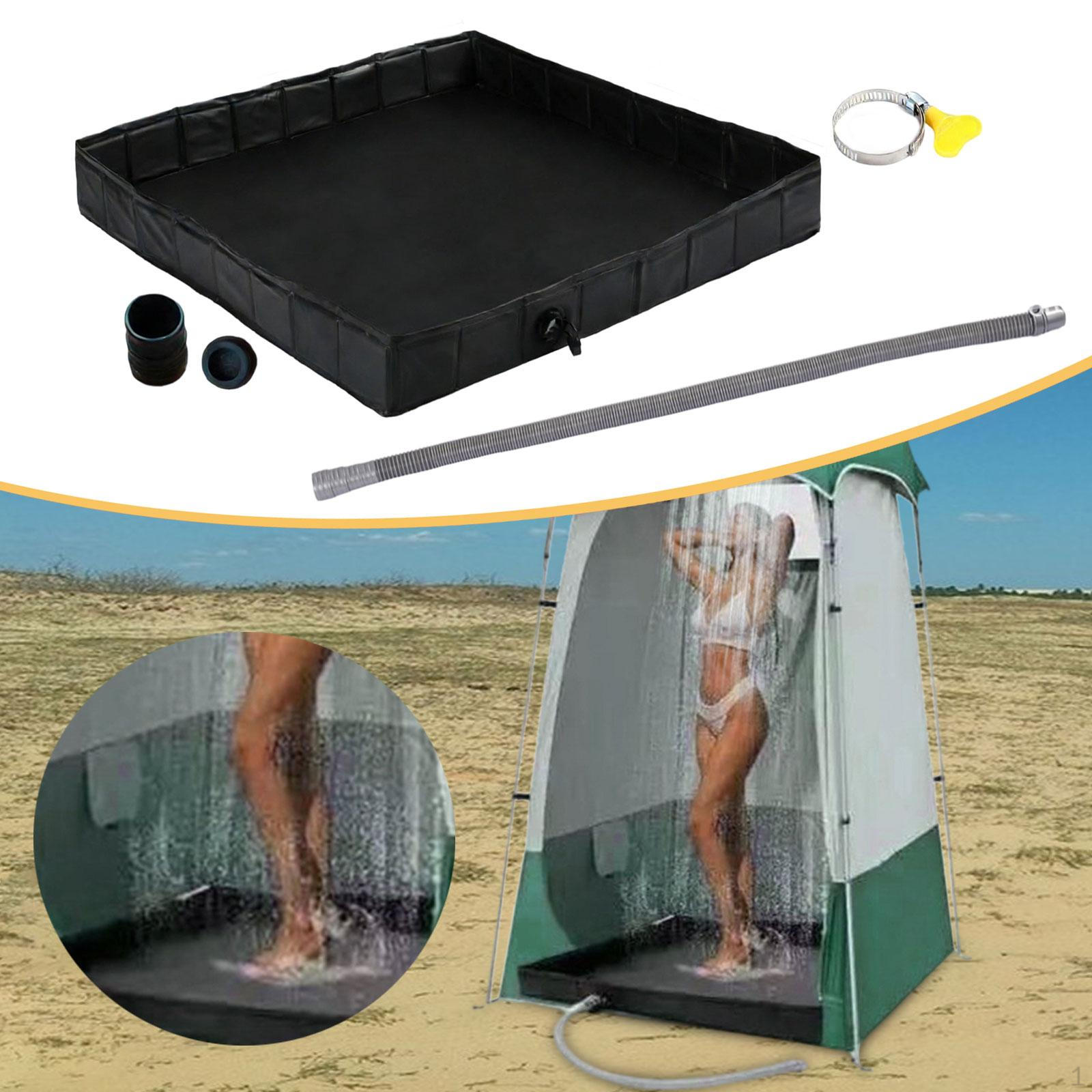 Portable Shower Pan Foldable Camping Base