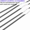 For 18 In 1LED Strip RBG 64 Color Interior Acrylic Strip Light Guide Fiber Optic  Interior Light Car Ambient Lights Accessories