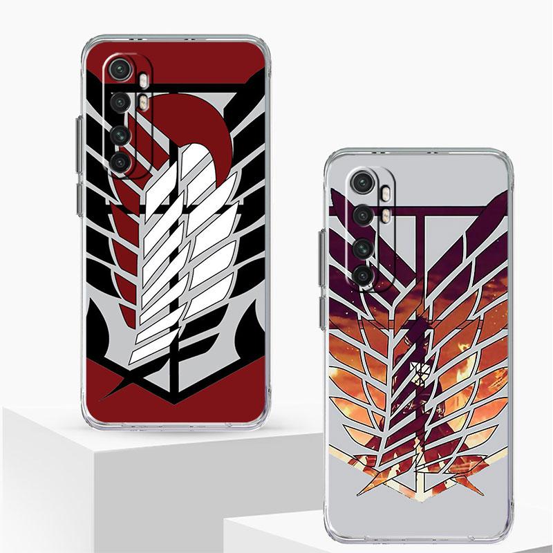 Attack On Titan Logo Phone Case for Xiaomi Mi 12 9T 11X 12X 10T 5G 11 Lite Note 10 11T Poco X3 NFC M3 F3 Soft Clear TPU Funda