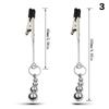 2 Pcs Adjustable Metal Breast Spring Clamps for Couples Bondage Adult Game Nipple Stimulator Role-Playing Restraint Accessories