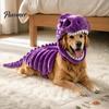 Costume Cosplay Animale Carino Costume Scheletro Dinosauro per Animali Domestici, Vestito di Halloween per Cani, Poliestere Morbido Divertente per Cani Gatti, Abbigliamento Trick or Treat Gatto