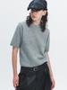 HAVELESS Sofy Alpaca Round Knit Top Gray