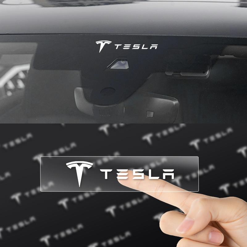 1/2/5/10pcs Car Styling Emblems Stickers Interior Decoration Decal For Tesla Model 3 Y S X 2021 Roadster Cybertruck Juguete