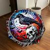 1pc Raven Moonlit Skull Artwork Umbrella with Plastic Handle,Suitable for All Seasons Home Travel Outdoor UmbrellaDD1420