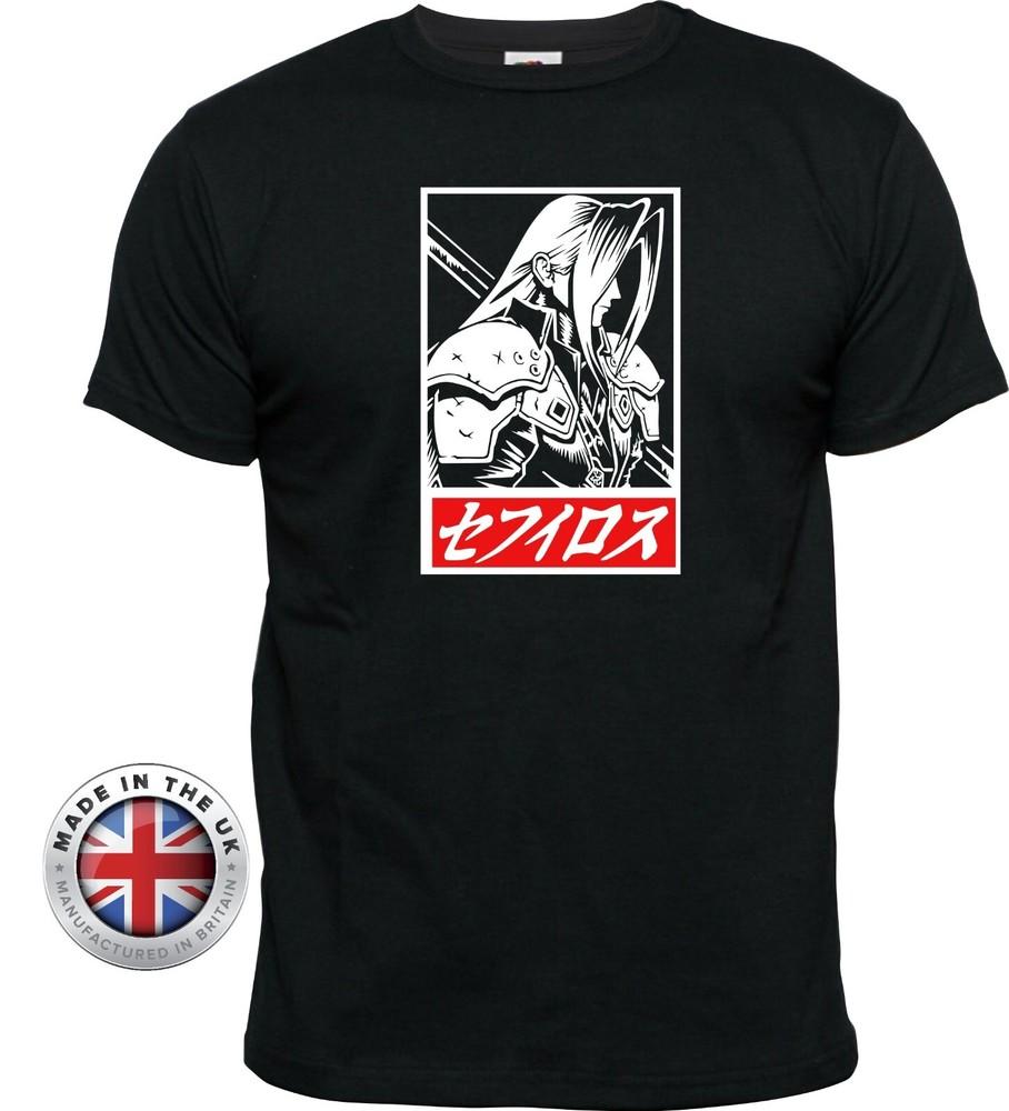 

Футболка Final Fantasy Футболка Сефирот Японская футболка. Унисекс + Приталенный L