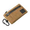 Card Holder Pouch with Carabiner Clip Compact Woven Portable for Commuting,