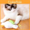 Plush Cat Chewing Toy With Sound And Moving Bird For Interactive Play